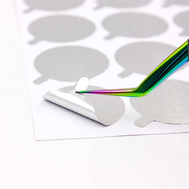 Jade Stone Stickers Round Foil - 300 Stickers