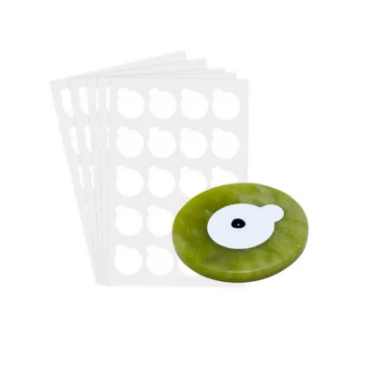 Jade Stone Stickers White 2.4cm - 200 Stickers