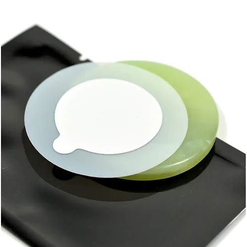 Jade Stone Stickers White 5cm - 30 Stickers